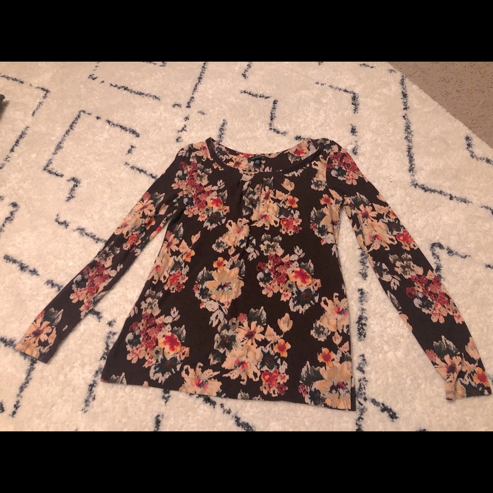 Velvet floral top - Lands End